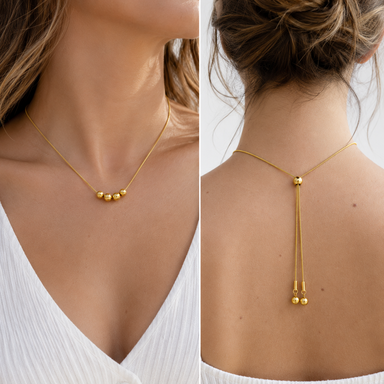 The Luna Necklace - Adjustable Bolo Slider