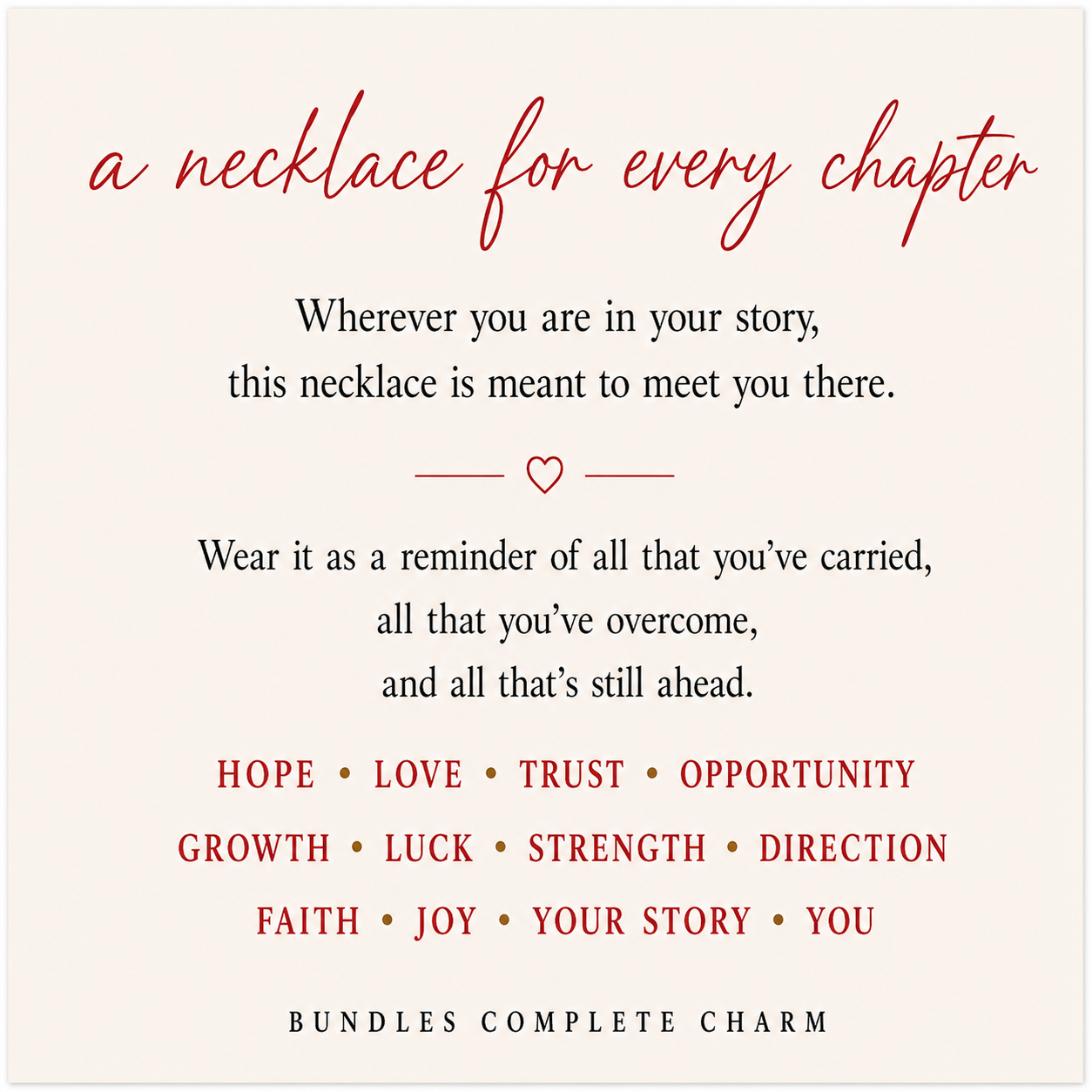The Chapter Necklace