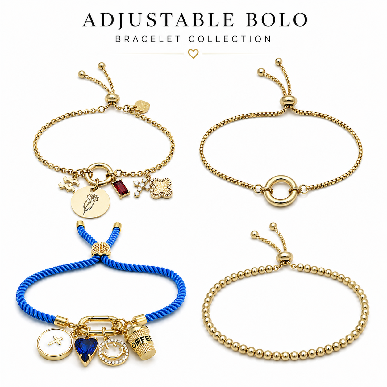 Adjustable Bolo Bracelet Collection