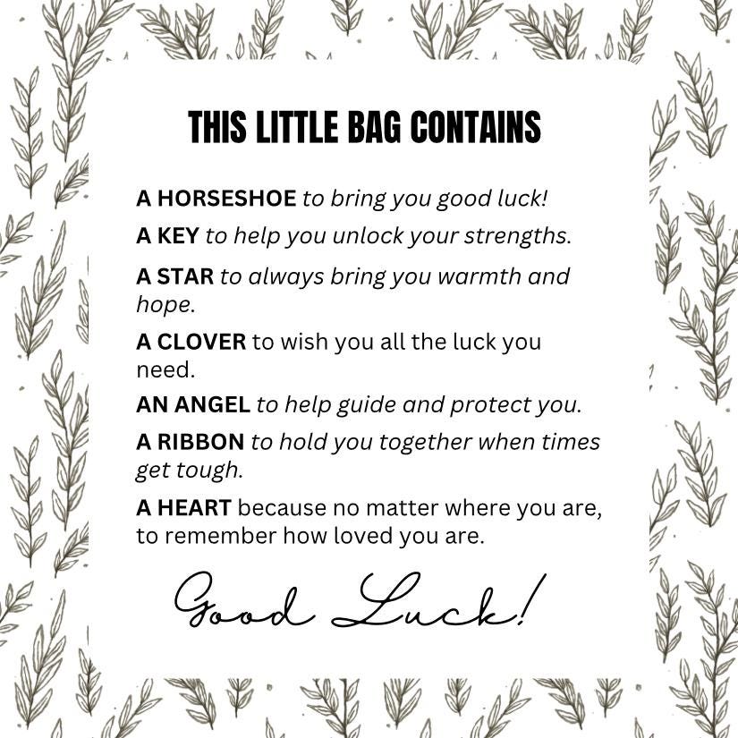 Good Luck Charm Keychain 18k Gold Plated - Gift for Her - Tarnish Free - Graduation Gift - New Job - Moving Away - Daughter Gifts