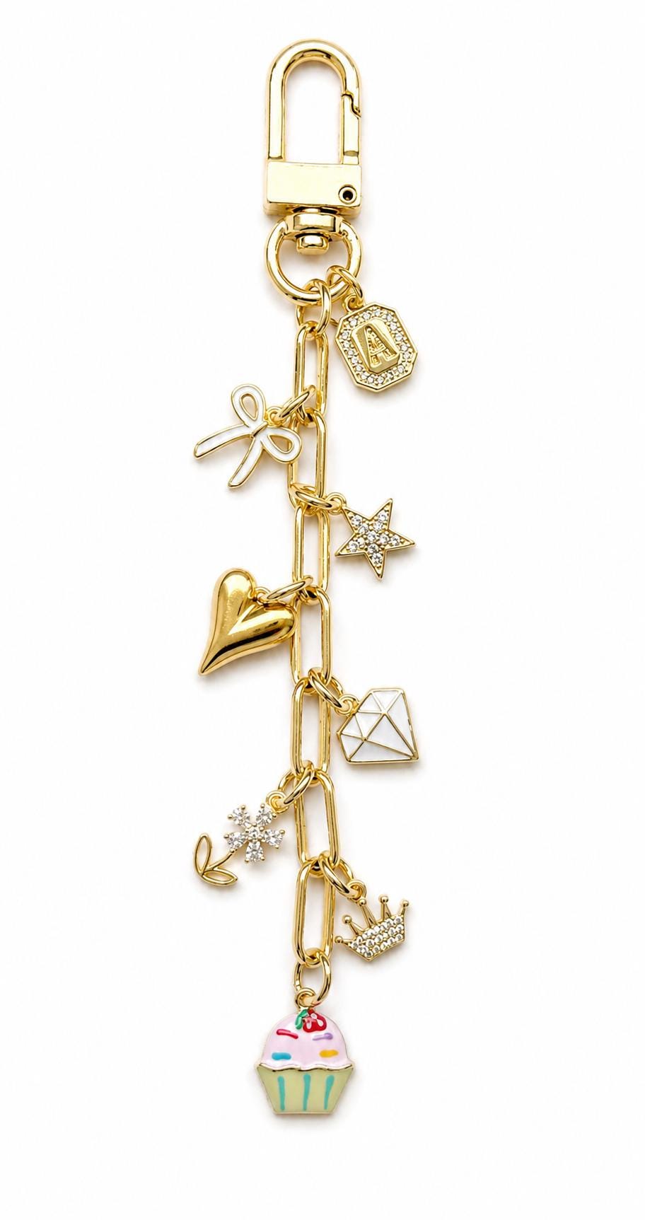 Happy Birthday Charm Keychain -18k Gold Plated - Tarnish Free - Teen Birthday Gift -Birthday Gift for Her - Best Friend Birthday Gift